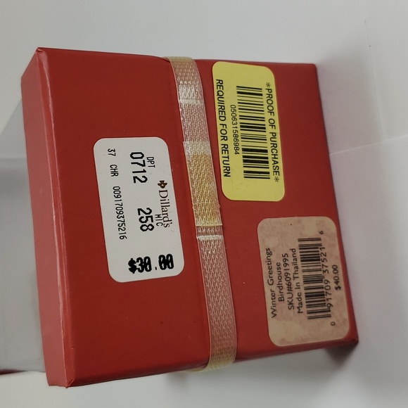 Lenox "Winter Greetings Birdhouse" Ornament - Picture 6 of 6